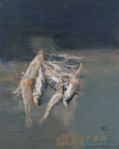杨参军 2005年作 鱼 73×60cm